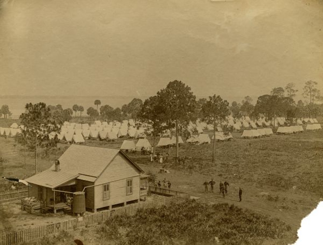 Camp of the 3rd Ohio Volunteers at Ybor City. 1898.