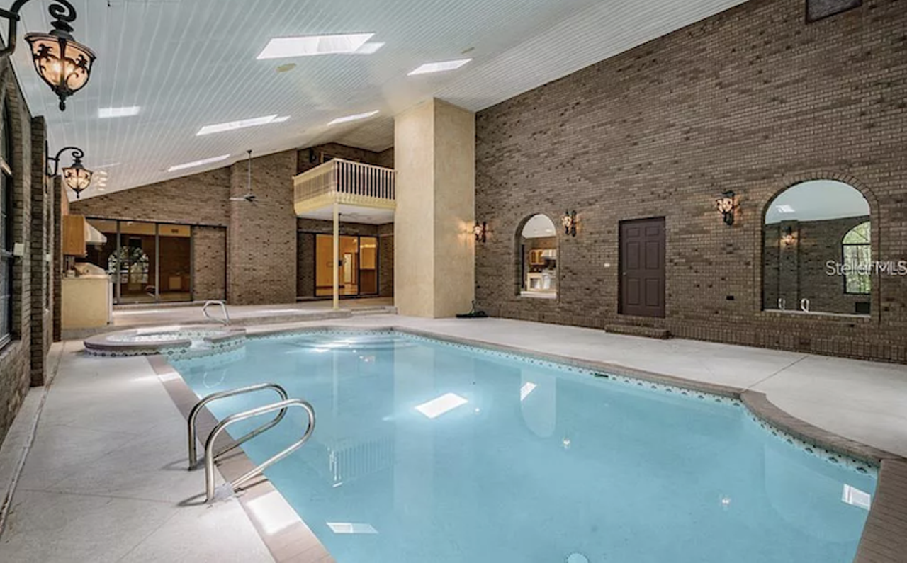 This 'castle' for sale in Brandon comes with an indoor pool and an elevator