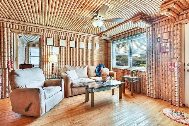 This Florida condo is completely covered in empty beer cans, and it can be yours for $100K