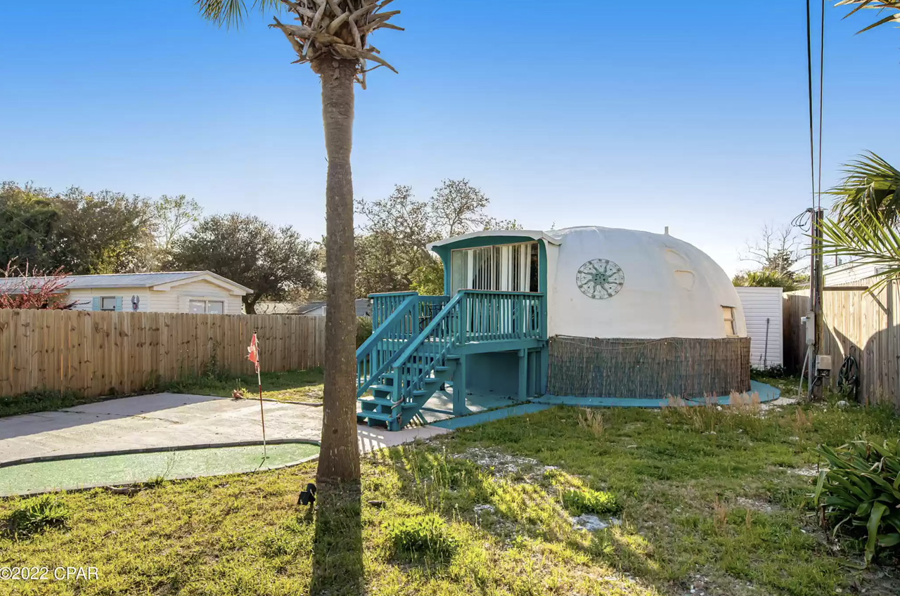 This Florida dome home on the beach is now for sale for $329K