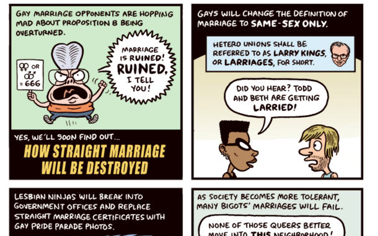 This is how straight marriage will be destroyed (cartoon)