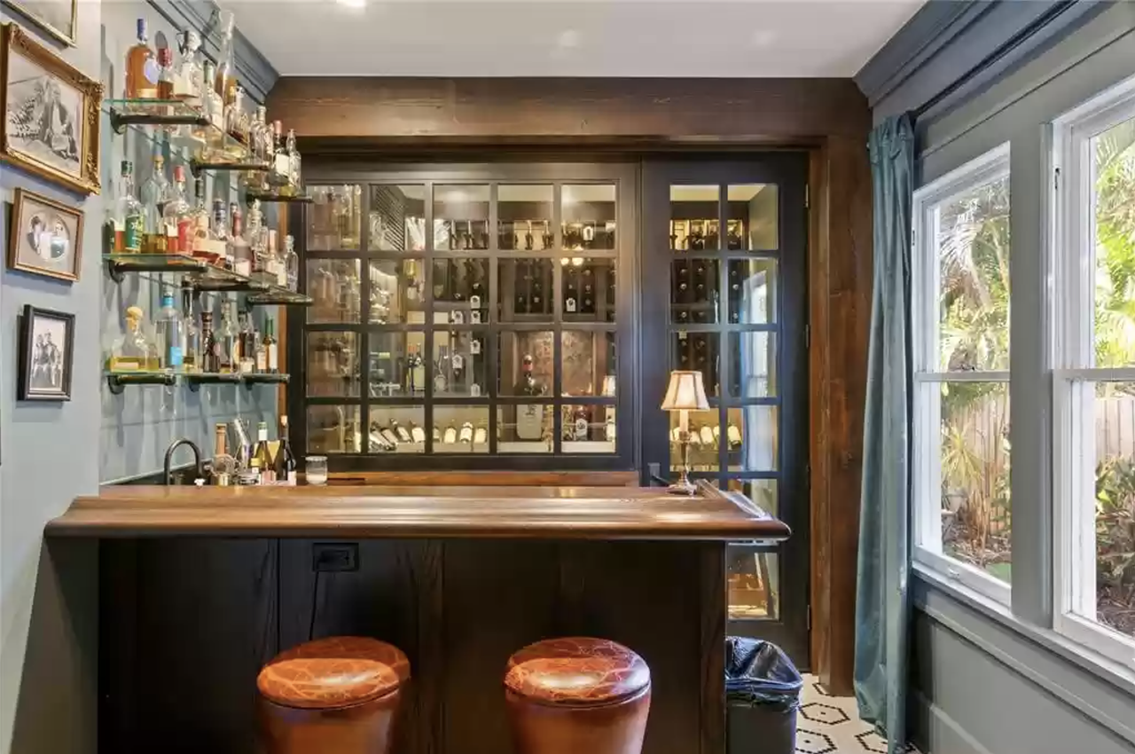 This St. Pete home in Historic Old Northeast comes with a hidden speakeasy behind a bookcase