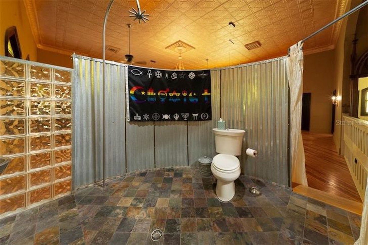 This Tampa Bay church is for sale, and there's a toilet in the middle of the sanctuary