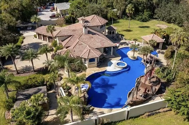 This Tampa Bay house comes with a massive pirate ship in the pool