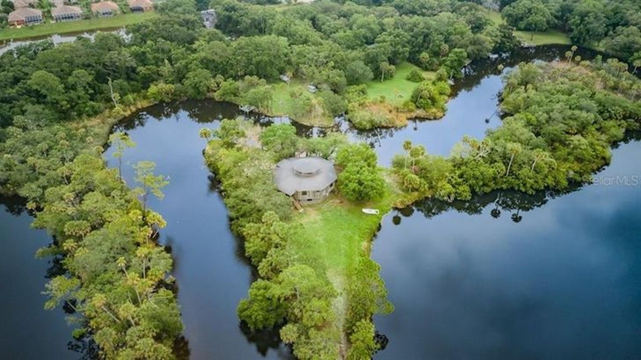 This Tampa Bay octagon house is now on the market, and it comes with its own island