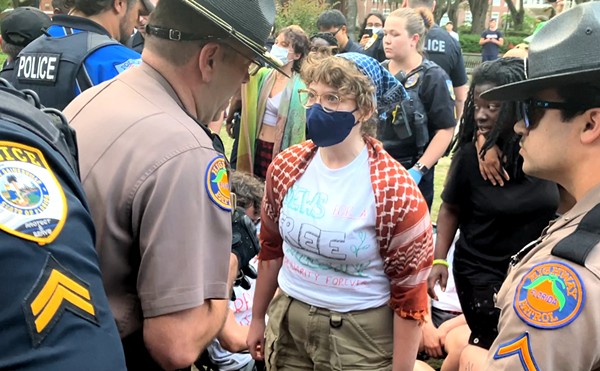 A pro-Palestinian protester at the University of Florida, Tess Jaden Segal, 20, of Weston, Florida, is seen in this screen capture from  video from the Florida Highway Patrol showing her arrest on April 29, 2024. Segal, who said she is Jewish, was one of three protesters who accepted a plea agreement Monday, Sept. 9, 2024, to a misdemeanor criminal charge and will pay a small fine with no jail time.