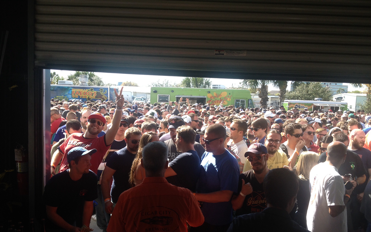 Too many people and not enough beer cause chaos at Cigar City Hunahpu's release