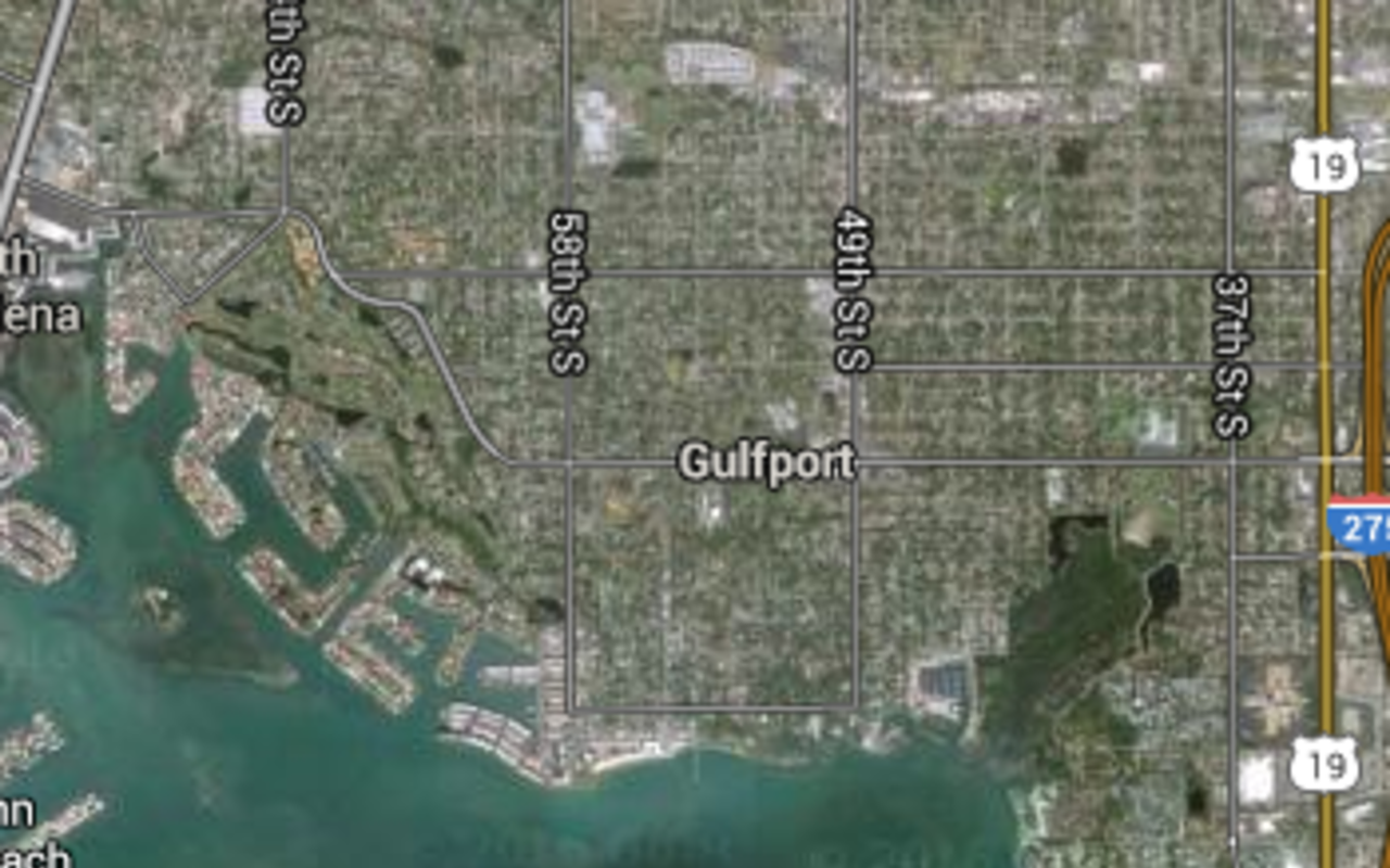 A view of Gulfport, from space.