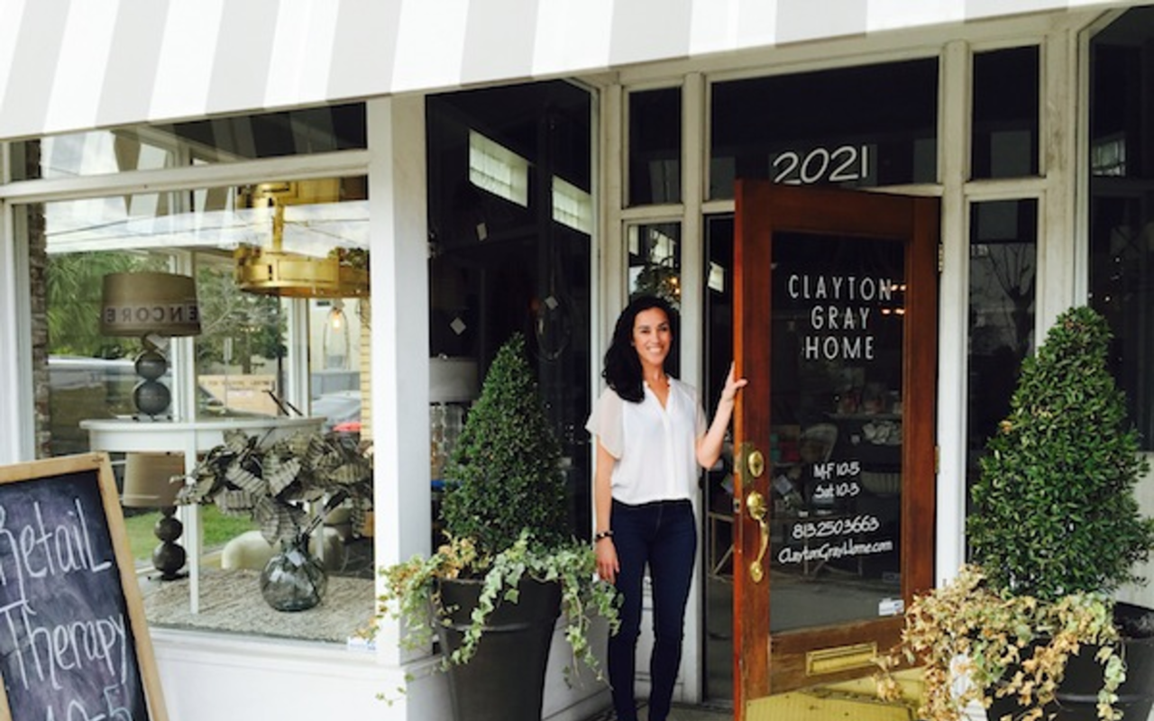 Candice Pulli at Clayton Gray Home, one of the shops that are helping to make Kennedy less of a racetrack and more of a boulevard.