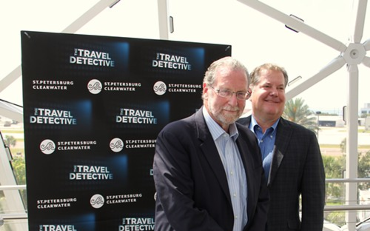 DETECTIVE WORK: From left, Peter Greenberg and WHO:  VSPC Executive Director, DT Minich.