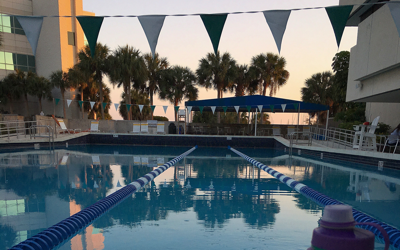 Not a bad view: USFSP's Coquina Pool.