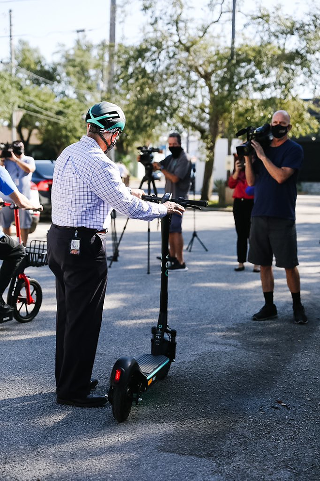 E-scooters have officially arrived in St. Petersburg
