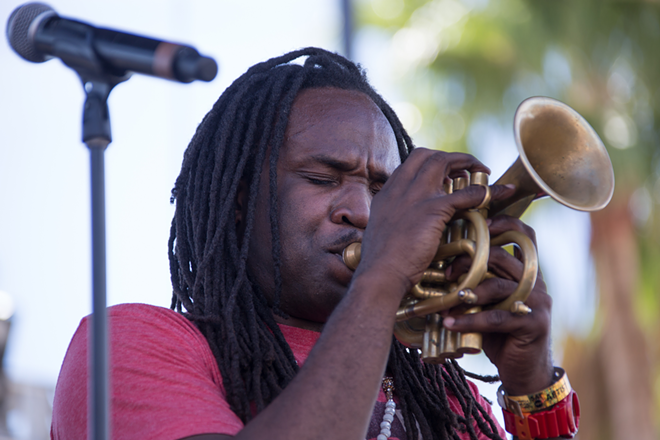 Shamarr Allen and the Underdawgs play Gasparilla Music Festival in Tampa, Florida on March 11, 2017. - Daryl Bowen c/o Gasparilla Music Festival