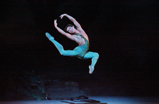 Ivan Duarte as Puck in Sir Frederick Ashton's "The Dream" at Sarasota Ballet. - Frank Atura