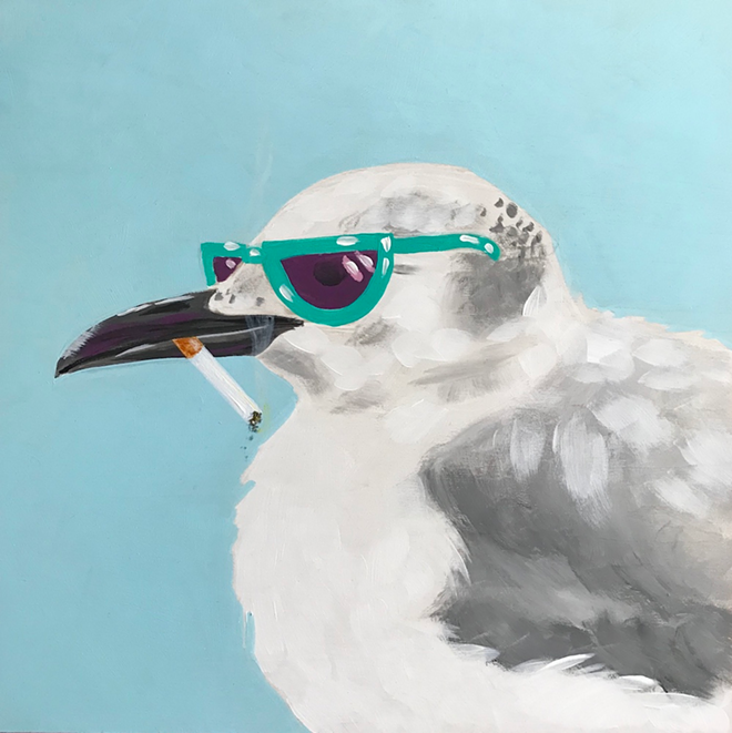 “Seagull with Cigarette” - $150