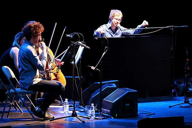 Ben Folds and yMusic performing at Mahaffey Theater on Wed., April 20. - Drunkcameraguy.com
