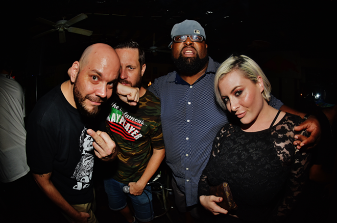 (L-R) DJ Fader, DJ Casper, DJ Deacon during Ol' Dirty Sundays at Crowbar in Ybor City, Florida on August 27, 2017. - Brian Mahar