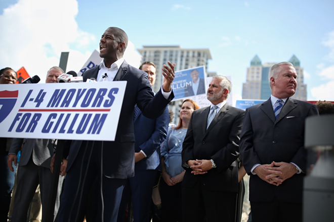 Tampa, St. Pete mayors endorse Andrew Gillum in Orlando