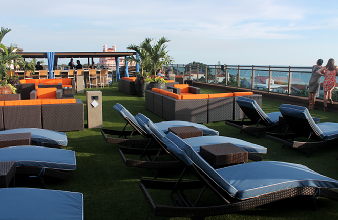 The hotel's 360° Rooftop offers unobstructed views and plenty of seating. - Meaghan Habuda