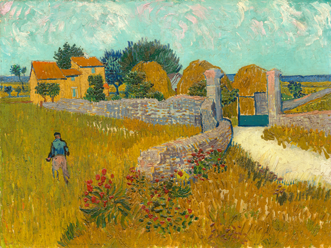 Vincent Van Gogh's "Farmhouse in Provence" - Public domain