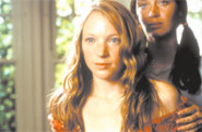 SUMMER LOVIN': Mona (Natalie Press, left) and - Tamsin's (Emily Blunt) romance is handled with a light - touch. - Susan Allnut