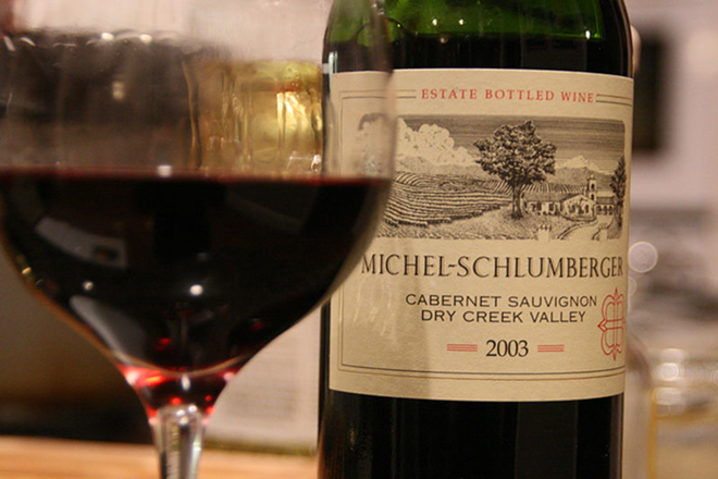 Wines like California Cabernet Sauvignon often have a greater alcohol content. - Wikimedia Commons