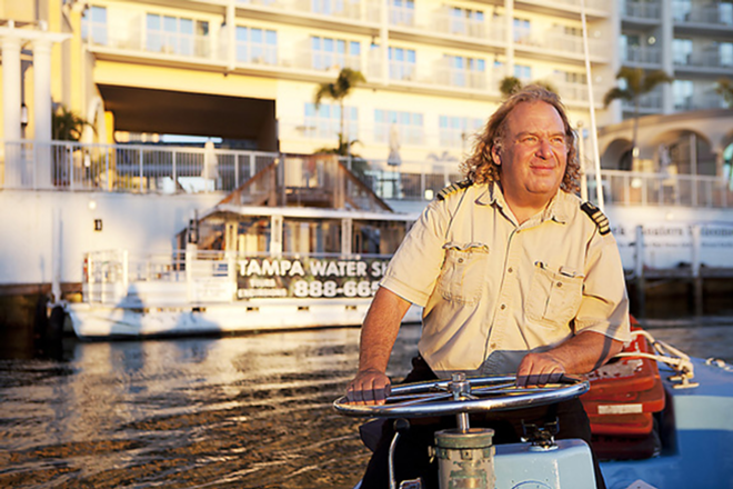 CRUISE CONTROL: Captain Larry will be at the helm for Saturday’s Hillsborough River tour. - Chip Weiner