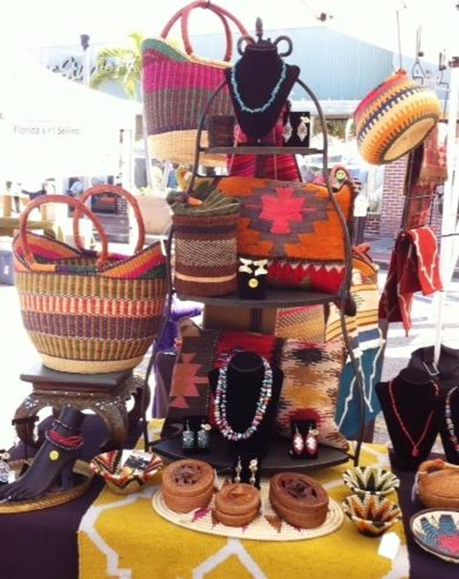 International Bazaar's Fair Trade baskets. - Vandy Comtois