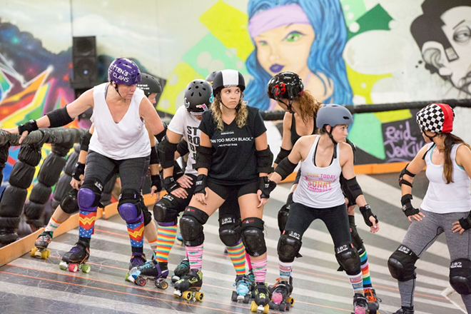 Deadly Rival Roller Derby is one of only nine bank-tracked leagues in the United States. - Nicole Abbett