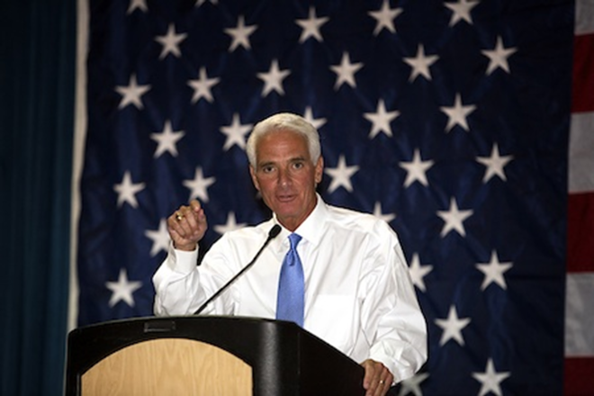 Crist in May, 2013 at the Kennedy/King Dinner in Tampa. - Photo by Chip Weiner