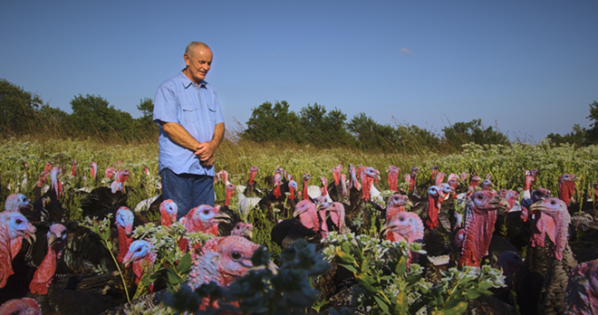 Turkey farmer Frank Reese in Eating Animals - IFC Films