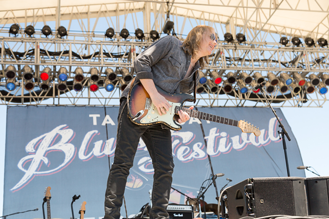 Matt Schofield plays Tampa Bay Bluesfest at Vinoy Park in St. Petersburg, Florida on April 8, 2017. - Tracy May
