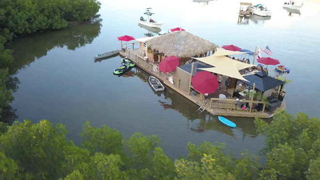 Would you hop aboard Tampa Bay's Tiki Bay Island? The author would. - Courtesy of Tiki Bay Island