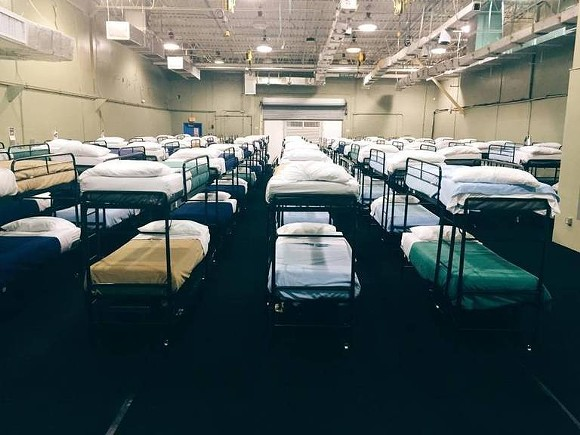 The Homestead compound for migrant children in 2016. - Photo via U.S. Department of Health and Human Services