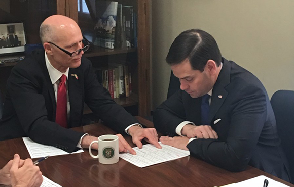 Florida senators Marco Rubio and Rick Scott blasted on failed Venezuelan asylum bill