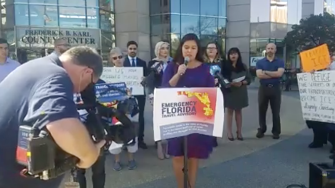 Stephanie Garza of For our Future Florida. - Screen Grab, Facebook Live