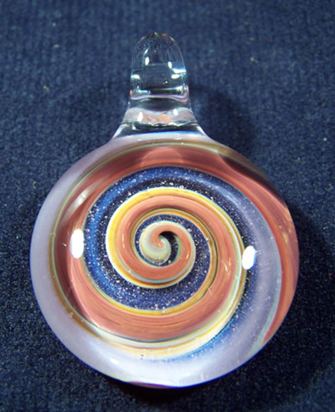 Hurricane swirl pendant from Zen Glass, St. Petersburg - Lori Ballard