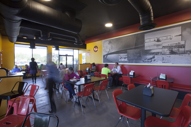 Tom+Chee has its patrons order at the counter, sit and wait for delivery. - Nicole Abbett