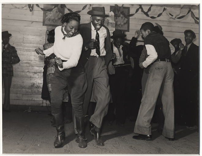 Marion Post Wolcott (American, 1910-1990) - Jitterbugging in Juke Joint near Clarksdale, Mississippi (1939) - Gelatin silver print - NEA Photography Purchase Grant