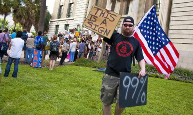 Occupy Tampa protesters have a sense of humor… - Shanna Gillette