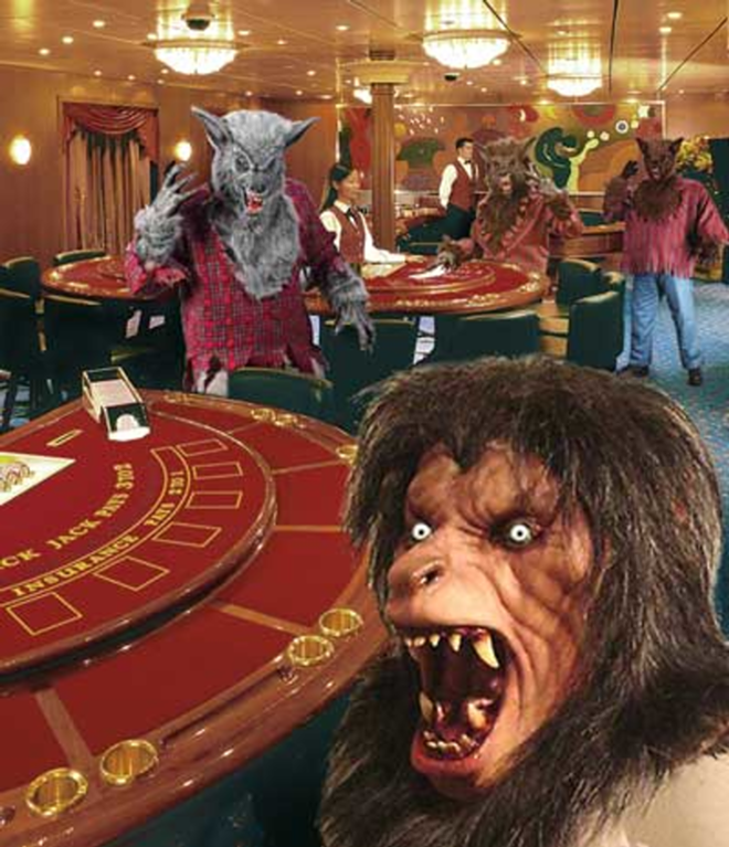 JACKPOT: Werewolves invade the Hard Rock casino for a little live-action role play. - Photo Illustration John Yardley