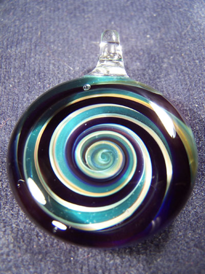 Hurricane swirl pendant from Zen Glass, St. Petersburg - Zen Glass