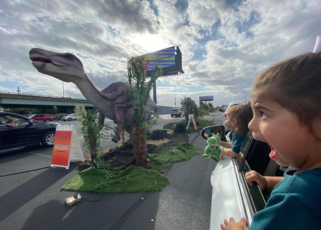 Jurassic Quest, a new drive-thru dinosaur robot exhibit, is coming to Tropicana Field