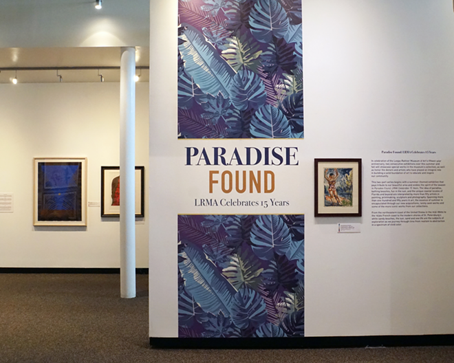 Entrance to the Paradise Found exhibit at the Leepa-Rattner Museum of Art in Tarpon Springs. - Jennifer Ring