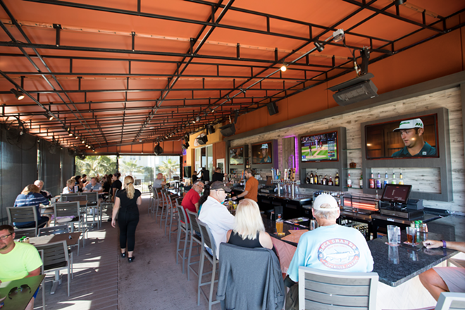The Mad Beach location's outdoor patio allows patrons to dine al fresco. - Nicole Abbett
