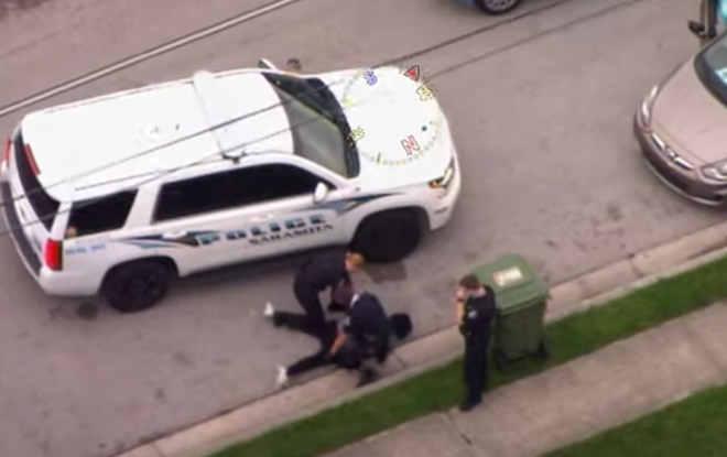Sarasota Police investigating after video shows officer with knee on Black man’s neck