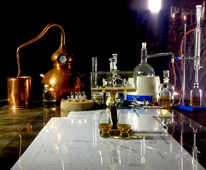 What it looks like when American Freedom Distillery is testing out a new recipe. - American Freedom Distillery
