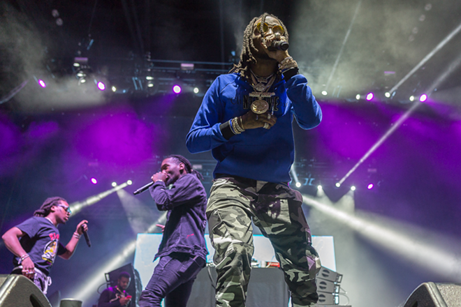 Migos plays Amalie Arena in Tampa, Florida on November 3, 2017. - Tracy May