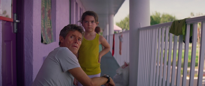 Willem Dafoe and Brooklynn Prince in The Florida Project. - Photo courtesy of A24