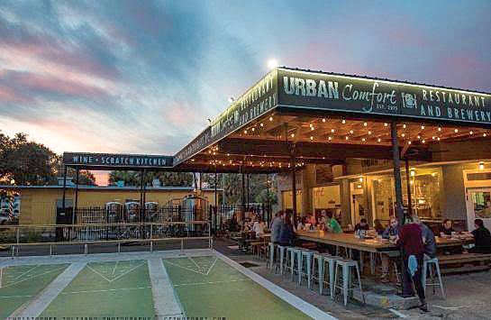 "After" shot of Urban Comfort Restaurant, which won an award for commercial adaptive reuse. - St. Pete Preservation